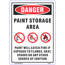 DANGER: PAINT STORAGE AREA - DPI Canada
