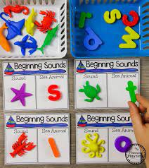 Teaching preschoolers for the first time can get a little challenging. Preschool Beginning Sounds Activity For An Ocean Theme Ocean Theme Preschool Ocean Animals Preschool Ocean Activities
