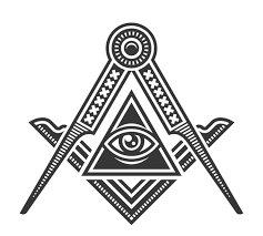 Lantai catur (hitam/putih)/checkered floor, bintang & bulan dan 2 tiang yang dikenali sebagai joachim dan boaz. Apakah Itu Freemason Sabda Harian