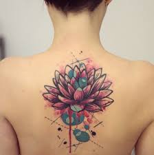 Check spelling or type a new query. Watercolor Lotus Flower Tattoo On Upper Back
