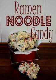 Ramen Noodle Candy Recipe Pink Cake Plate Recipe Ramen Noodles Christmas Cooking Christmas Food