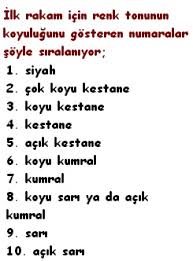 Sac Boyasi Numaralari Ne Anlama Gelir