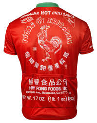 Brainstorm Gear Sriracha Hot Sauce Bicycle Jersey By Its In My Heart Cycing Apparel Mens Short Sleeve Red And Green