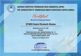 10 december 2020 at 17:14:42. Penghargaan Terbaik Ke 4 Nasional Dan Ke 1 Regional Ii Pada Uji Kompetensi Nasional Ners Periode Juli 2018 Stikes Elisabeth Medan