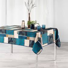 L'art de la table à la française. Nappe Rectangle 150 X 240 Cm Polyester Imprime Geopan Bleu A 13 99 Cuisine Table Sur Ad Univers