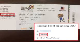 Upacara pembukaan sukan sea kuala lumpur 2017. People Are Reselling The Sea Games Football Finals Tickets 7 Times The Ori Price World Of Buzz