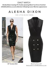 Alesha Dixon Wears Tuxedo Dress On Loose Women With Images Tuxedo Dress Loose Women How To Wear