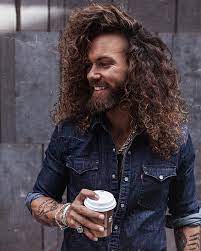 Hank Ge Hank Ge Curly Hair For Men Men With Long Hair Men Curly Hair Male Hair Insp Mens Hairstyles Long Hair Styles Men Men S Curly Hairstyles