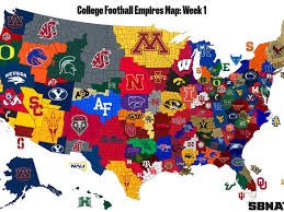 Find us on facebook find us on twitter. 2018 College Football Empires Map Week 1 Sbnation Com