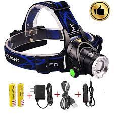 Led Headlamp Flashlight Super Bright Headlight Waterproof Hard Hat Light Zoomable Led Track Light 3 Modes Rechargeable Led Headlamp Bright Headlights Headlamp