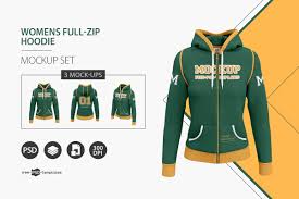 Download Womens Full Zip Hoodie Mockup Set Free Psd Templates