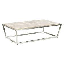 A small coffee table that will infuse your living room with a touch of minimalist style and geometric charm. Petrified White Wood Rectangle Coffee Table