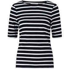 Black And White Striped Tee John Lewis Breton Stripe Half Sleeve T Shirt Black White Black Striped Shirt Breton Stripe Shirt White Stripes Shirt
