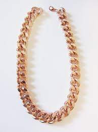Oversize Chunky Rose Gold Chain Necklace By Yunikelley On Etsy 30 00 Rose Gold Chain Necklace Chain Necklace Rose Gold Chain