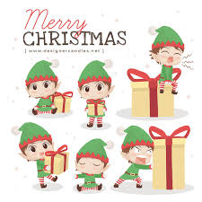 Download Free Christmas Elf Illustrations Vector Psd Png Designercandies SVG Cut Files