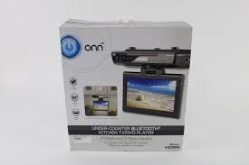 onn under counter bluetooth kitchen tv