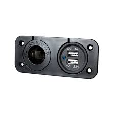 Flush mount led lights supercheap auto. Accessory Socket 12v Dual Usb 1x1a 1x2a Flush Mount Kt Cables