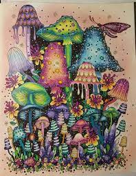 Daydreams Name Plate Page Inspiration Colorful Art Mushroom Art Psychedelic Art
