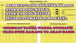 Pengertian stock opname adalah menghitung stock (persediaan barang untuk di jual) yang kita nilai persediaan yang di hasilkan nanti akan di pakai sebagai salah satu angka (nilai) yang ada di laporan percuma stock opname jika tidak ada pembading atau tidak membuat laporan keuangan… Excel Cara Buat Laporan Stok Barang Masuk Stok Barang Keluar Tanda Warna Auto Stok Barang Habis Youtube