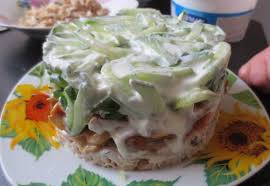 салат с курицей и корейской морковью и свежим огурцом Pin On Grzyby
