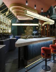 Bohemian Meets Luxury In Cluster Architects Cafe Restaurant In Greece Bar Design Restaurant Cafe Interior Design Luxury Bar