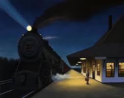 Night Train By Murad Sayen Night Train Night Scene Train Illustration
