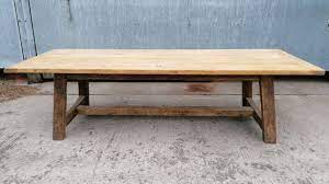 Contemporary walnut with matching benches. M1446 A Beautiful Handmade 10 Seater Reclaimed Oak Dining Table