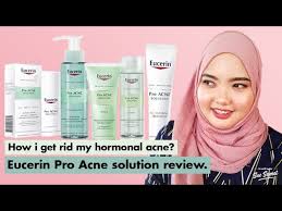 Eucerin´s search for the optimal and best. How I Get Rid My Hormonal Acne Eucerin Pro Acne Solution Review Youtube