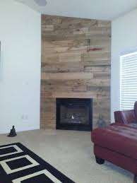 Not only was the ordering process quick and painless but when the wood arrived it was better than we thought it could be. My Sis N Laws Fireplace Reclaimed Barn Wood Totally Changed Our Fireplace Wall Mantel Corner Fireplace Makeover Corner Fireplace Reclaimed Wood Fireplace