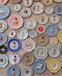 Decorative Hanging Plate Home Decor Wall Decor Vintage Ceramic Hanging Plate Decorative Wall Plates Kit Vintage Inspired Art Ceramics Vintage Ceramic