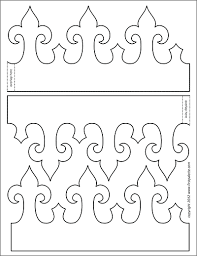 King And Queen S Crown Templates Free Printable Templates Coloring Pages Firstpalette Com Crown Template Paper Crowns Crown Pattern
