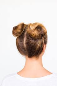 Nice top knot hair bun with white rose ornament. Long Hair Two Buns Hairstyle Novocom Top