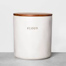 Maybe you would like to learn more about one of these? Stoneware Flour Canister With Wood Lid Hearth Hand With Magnolia Target