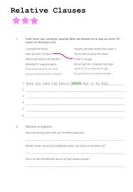 Playthe child who has a blue hat is english. Relative Clauses Exercise For Grade 2 Grade 3