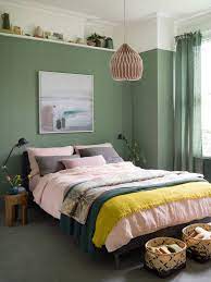 This color is at transition between light and darker green. Green Bedroom Ideas Decorating Design Corral