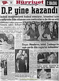 1959, 27 mayıs 1960'tan yaklaşık bir yıl kadar önceden bahsediyoruz. Tarihi Gazete Mansetleri 1955 1960 Gazete Mansetleri