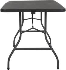 6 foot fold in half table. Buy Cosco Deluxe 6 Foot X 30 Inch Fold In Half Blow Molded Folding Table Black Online In Turkey B00doztm3o