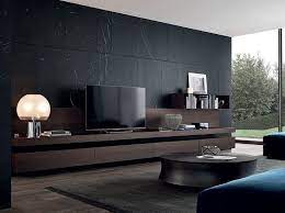 Ensemble Mural Composable Laquee Avec Support Tv Sintesi By Poliform Design Carlo Colombo House Interior Bedroom Tv Wall Living Room Tv Wall