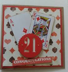 Birthday card ideas handmade personalised boxed male 21st birthday. Male 21st Birthday Card 21st Birthday Cards Birthday Cards For Men Playing Card Crafts