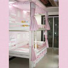 Kids Bedroom Charming Bunk Bed Design With Pink Curtain Ideas For Girl Bedroom Design Ideas Bunkbedidea Girls Bunk Beds Bunk Bed Designs Bed For Girls Room