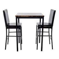 💡 how much does the shipping cost for black pub table and chairs? Hazelwood Home Della 3 Piece Bistro Pub Table Set Reviews Wayfair