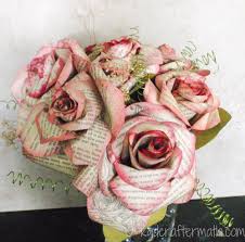 Paper Wedding Roses Fantastic Tutorial For Incredibly Beautiful Book Page Roses Book Page Flowers Book Page Roses Book Page Crafts