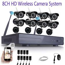 Casung 8 Ch Wifi Wireless Nvr Security Camera System With 8 Bullet Cameras Cctv Surveillance Kit Ip Camera System Wireless Ip Camera Home Security Systems