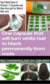 One Capsule That Will Turn White Hair To Black Permanently From Roots Healthy Life Magic White Hair Treatment White Hair Natural Hair Mask