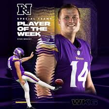 Vikings P Ryan Wright Named NFC Special Teams Player of the Week
