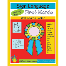 Wall Chart Book 02 First Words In Sign Preschool