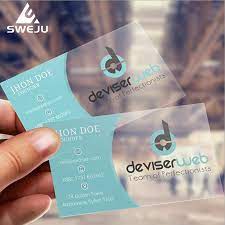 Below are a set of transparent business cards with a crystal clear look. Transparent Business Card Printing Custom Printing Plastic Pvc Vip Cards Free Design 200pcs 500pcs Business Cards Aliexpress