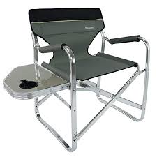Onwaysports Aluminum Frame Director Chair With Side Table Lightweight Foldable Portable For Camping Review Camping Chairs Directors Chair Chair
