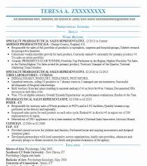 Pharmaceutical Sales Representative Resume Example Eli Lilly And Company Framingham Massachusetts