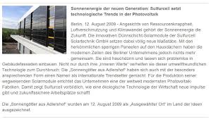 Aktuell haben wir sonntag und es ist 00:12 uhr. Soltecture Gmbh Ehemals Sulfurcell Gmbh Das Photovoltaik Archiv